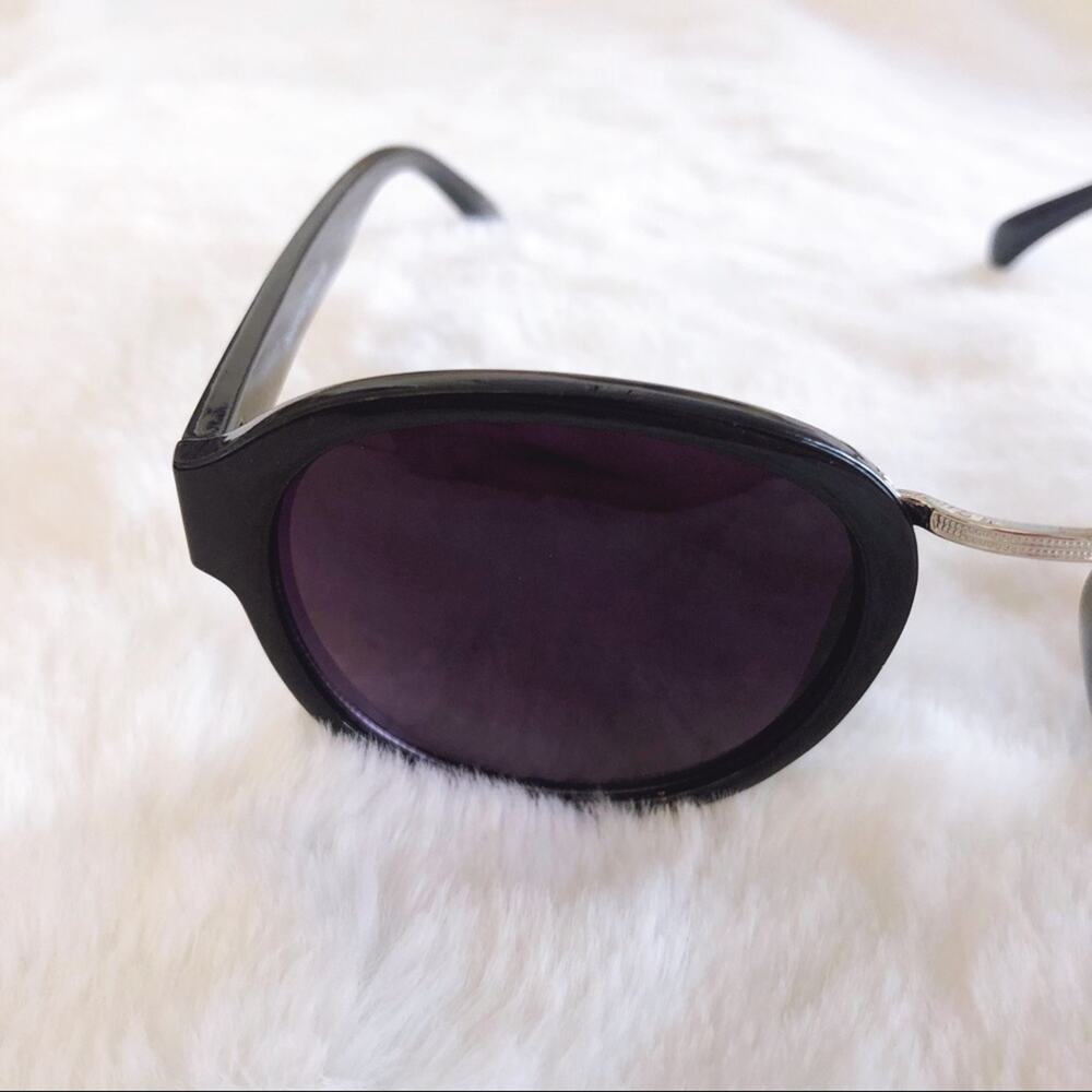 Mya Black & Silver Round Fashion Sunglasses - Picture 7 of 10